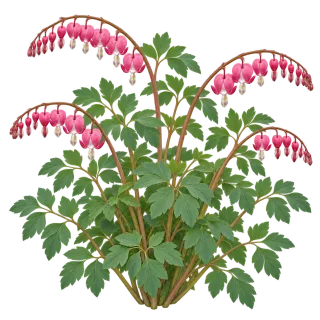 Bleeding heart, representative illustration