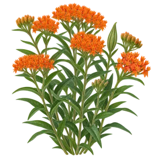 Knollige Seidenpflanze, Beispielillustration
