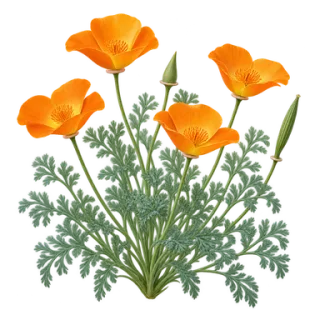 Kalifornischer Mohn, Beispielillustration
