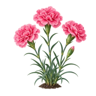 Gartennelke, Beispielillustration