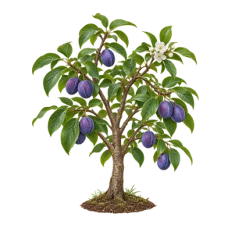 Pflaume, Beispielillustration