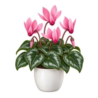 Zimmer-Alpenveilchen, Beispielillustration