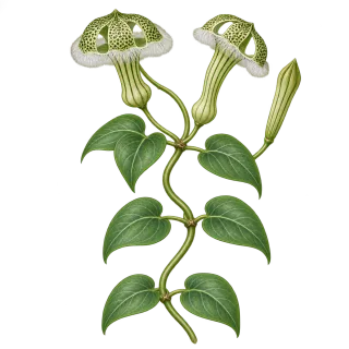 Parachute plant, representative illustration