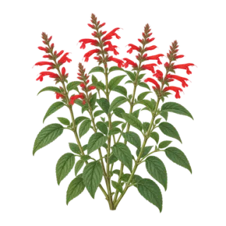 Ananas-Salbei, Beispielillustration