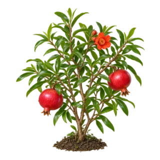 Granatapfelbaum, Beispielillustration
