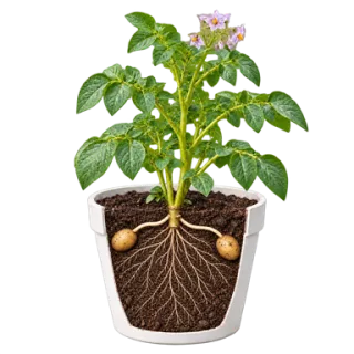 Potato, representative illustration