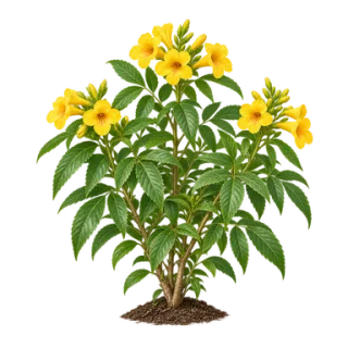Gelbe Trompetenblume, Beispielillustration